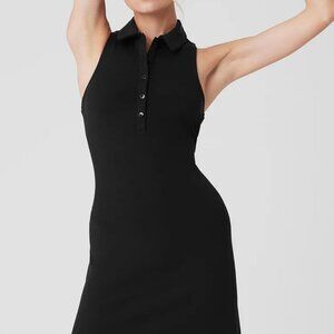 Alo *Charmed* black activewear tennis dress size S